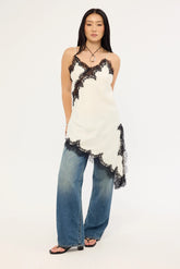 Lioness Emerging Midi Dress Porcelain