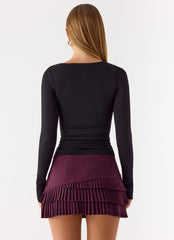 Skyler Mini Skort - Plum