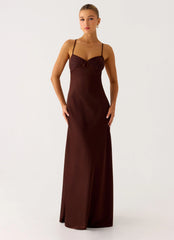 Joanie Maxi Dress - Chocolate
