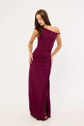 Perfect Stranger Miro Twist Maxi Dress Plum