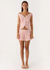 Anja Mini Skirt - Porcelain Rose