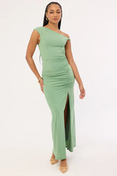 Perfect Stranger Miro Twist Maxi Dress Green