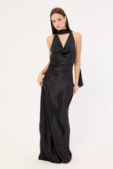 Sndys The Label Rosanna Maxi Tie Dress Black
