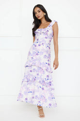 Midnight Magnolia Maxi Dress Purple