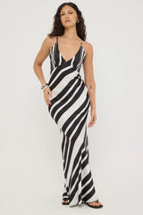 Sndys The Label Agnes Maxi Dress Black/White