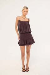 Perfect Stranger Payton Jersey Mini Dress Plum