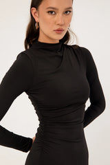 Perfect Stranger Rosie Long Sleeve Maxi Dress Black