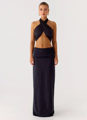 Elisabetta Maxi Skirt - Black