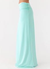 Elisabetta Maxi Skirt - Aqua