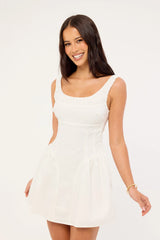 Perfect Stranger Gabrielle Corset Mini Dress White