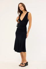 Motel Laluma Midi Dress Black