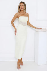 Sunbeam Dreams Lace Maxi Dress Yellow