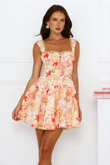 Sunflare Mini Dress Orange