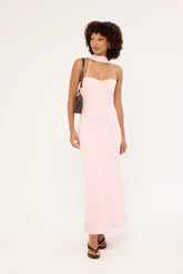Perfect Stranger Luccia Scarf Maxi Dress Pink