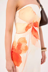 Perfect Stranger Enara Bloom Maxi Dress Orange Print