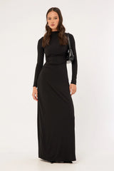 Perfect Stranger Rosie Long Sleeve Maxi Dress Black
