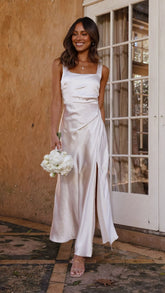 Alaria Maxi Dress - Champagne