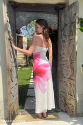 Perfect Stranger Enara Bloom Maxi Dress White