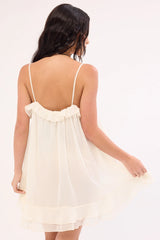 Lioness Ethereal Mini Dress Pearl