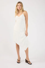 Perfect Stranger Arabella Asym Midi Dress Cream