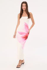 Perfect Stranger Enara Bloom Maxi Dress White