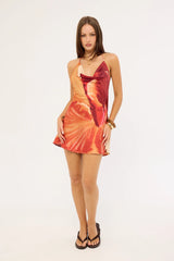 Sndys The Label Cattleya Cowl Mini Dress Floral