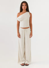 Set Sail Linen Pants - Oat