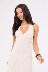 Lioness Stars Align Midi Dress Cream