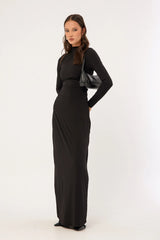 Perfect Stranger Rosie Long Sleeve Maxi Dress Black