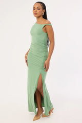 Perfect Stranger Miro Twist Maxi Dress Green