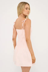 Perfect Stranger Head In a Bubble Mini Dress Pink