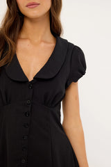 Perfect Stranger Bliana Collar Mini Dress Black