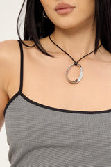 Lioness Voyage Mini Dress Noir Gingham