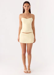 Leray Top - Lemon Yellow