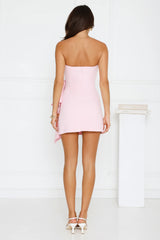 Chic Essence Strapless Mini Dress Pink