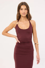 Sndys The Label Ash Tank Dress Cabernet