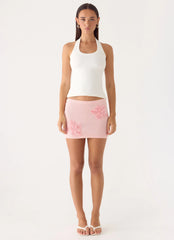 Neverland Mini Skirt - Baby Pink