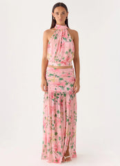 Cantrall Halter Top - Blooming Spring