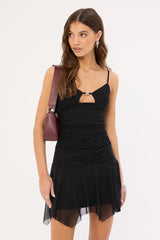 Neovision Finch Mesh Mini Dress Black
