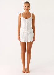 Addictive Mini Skort - White