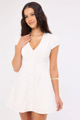 Perfect Stranger Arielle Mini Dress White
