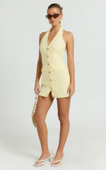 Runaway The Label - Halzie Mini Dress - In Lemon