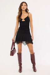 Neovision Finch Mesh Mini Dress Black