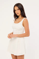 Perfect Stranger Gabrielle Corset Mini Dress White