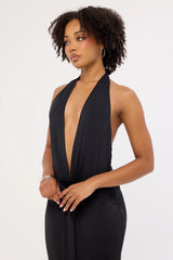 Neovision Strata Open Back Maxi Dress Black