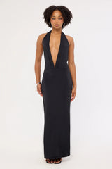 Neovision Strata Open Back Maxi Dress Black