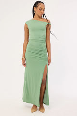 Perfect Stranger Miro Twist Maxi Dress Green