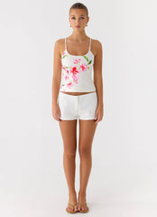 Garrix Bead Cami Top - Ivory Reef