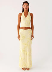 Radiate Maxi Skirt - Yellow